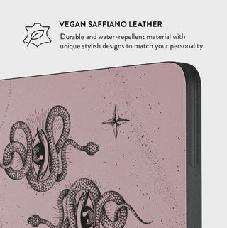 Burga Gemini Water Resistant Vegan Saffiano Leather Laptop Sleeve