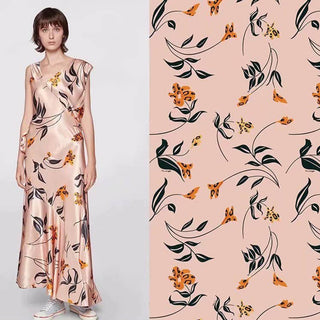 Marni Floral Print Satin V-Neck Asymmetric Maxi Dress Pink Women's IT 36 / 0 US