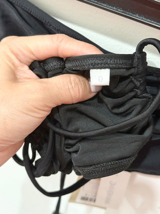 NWT Zimmermann Noir Halter D Ring Bikini Top & Bikini Bottom Swim Set Black US 6