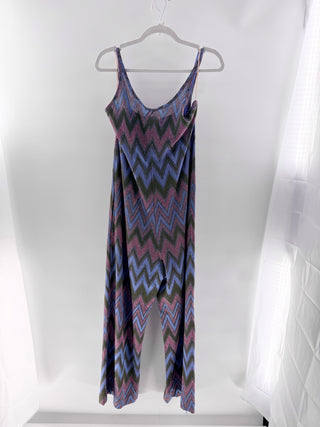 Missoni Multicolor Knit Scoop Neck Jumpsuit, L