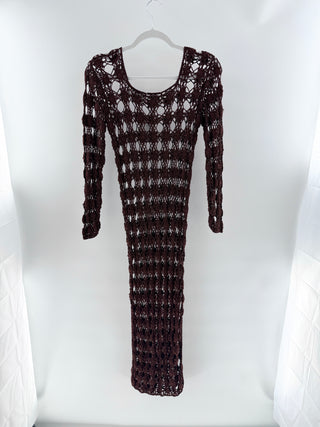 Anna Kosturova handmade crochet cover up dress, XS