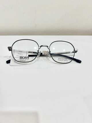 NWOT Hugo Boss 1109/F 9T9 Titanium Temple Optical Frames Rectangle Oval Eyewear