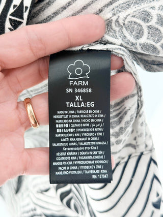 Farm Rio linen blend mini dress, XL