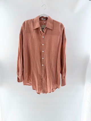 Vitamin A oversized 100% linen shirt, M