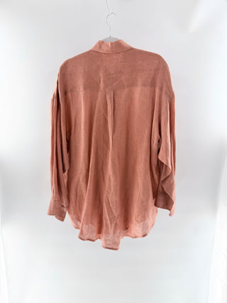 Vitamin A oversized 100% linen shirt, M