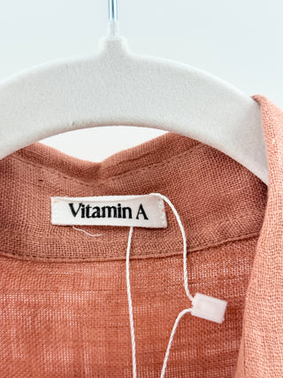 Vitamin A oversized 100% linen shirt, M