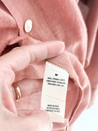 Vitamin A oversized 100% linen shirt, M