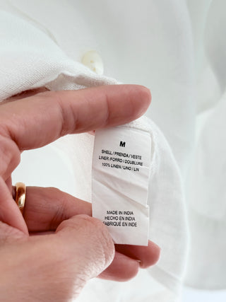 Vitamin A oversized 100% linen shirt, M