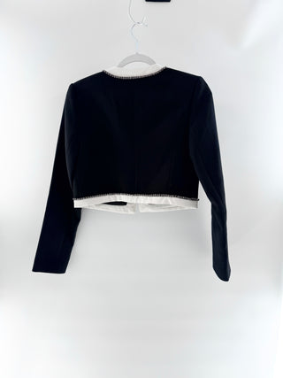 LoveShackFancy embellished crop jacket blazer, 2