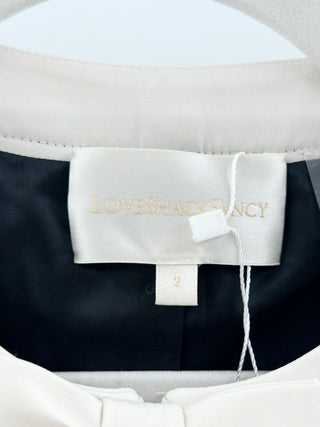 LoveShackFancy embellished crop jacket blazer, 2