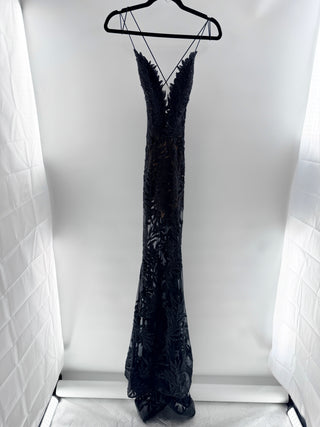 Nadine Merabi beaded gown dress, S