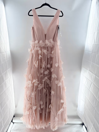 Basix the label sleeveless tulle gown with embellishments, 8