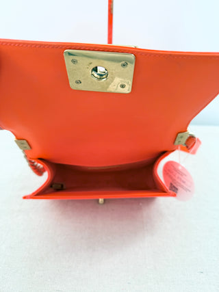 Chanel patent leather small boy bag