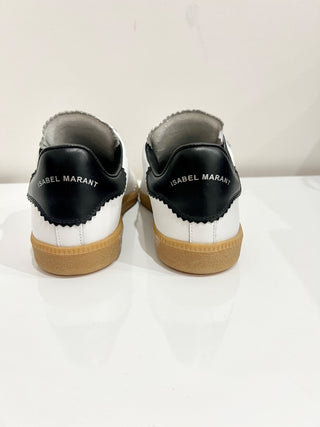 NWOT Isabel Marant Beth Low-Top Suede Slip On Sneakers White Women's Size 40