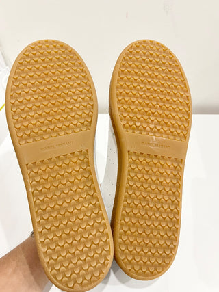 NWOT Isabel Marant Beth Low-Top Suede Slip On Sneakers White Women's Size 40