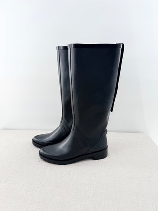 NWT Stuart Weitzman Griffin Rain Tall Boots Black Women's Size Women's Size 6