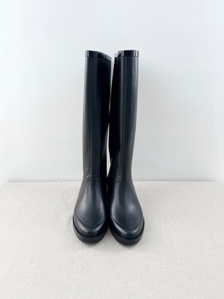 NWT Stuart Weitzman Griffin Rain Tall Boots Black Women's Size Women's Size 6
