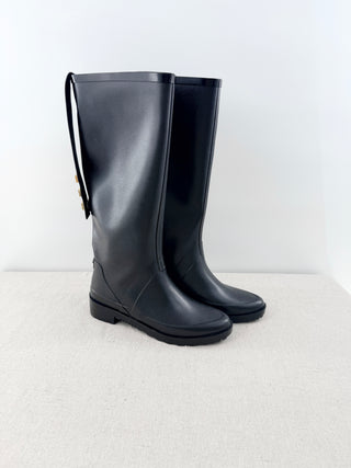 NWT Stuart Weitzman Griffin Rain Tall Boots Black Women's Size Women's Size 6