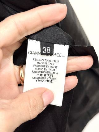 Versace leather and rabbit fur jacket, 38 IT / US 2