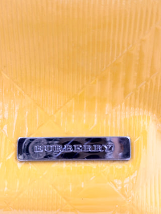 Burberry patent leather large shoulder bag biltmore