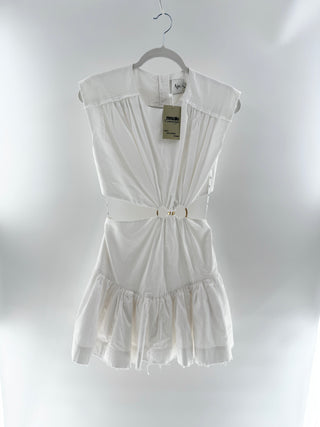 Aje cotton cut out mini dress, 8 AUS / US 4