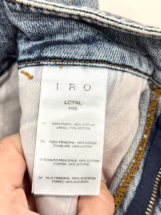 IRO Experience Loyal Denim High Waisted Shorts Acid Blue Women's EU 36 FR / 4 US