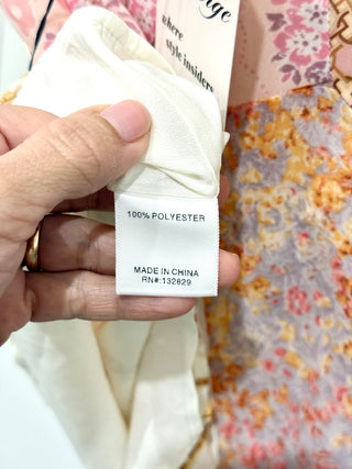 NWT Majorelle Carrie Satin Patchwork Halter Neck Mini Dress Gold/Pink Women's XS