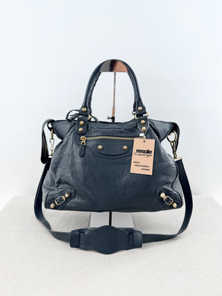 Balenciaga motorcycle city handbag in leather
