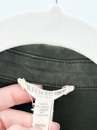 Eileen Fisher canvas jacket, petite M
