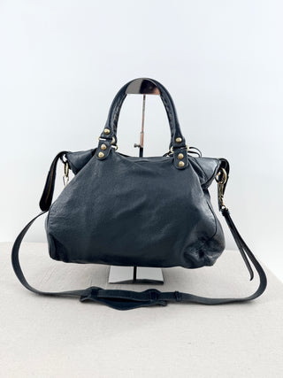Balenciaga motorcycle city handbag in leather