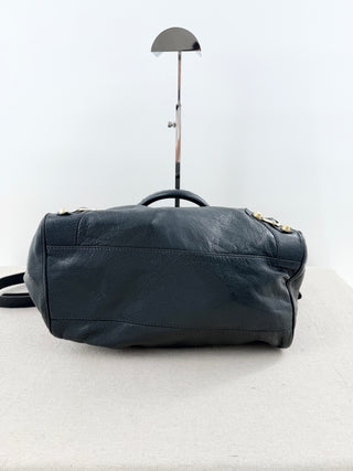 Balenciaga motorcycle city handbag in leather