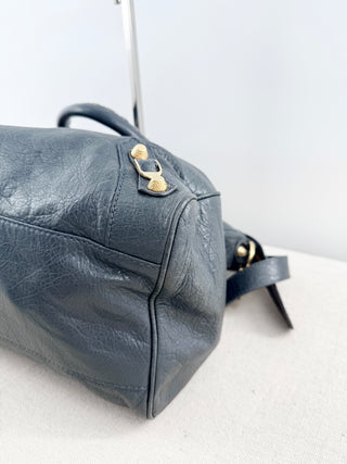 Balenciaga motorcycle city handbag in leather