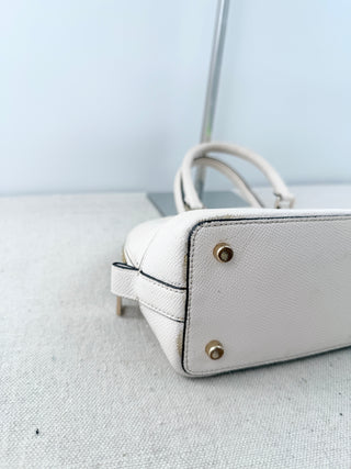 Coach top handle small leather bag