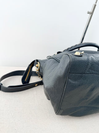 Balenciaga motorcycle city handbag in leather