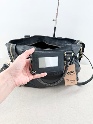 Balenciaga motorcycle city handbag in leather
