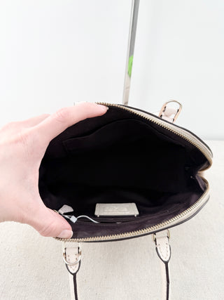 Coach top handle small leather bag