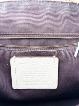 Coach top handle small leather bag