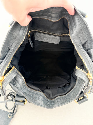 Balenciaga motorcycle city handbag in leather