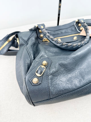 Balenciaga motorcycle city handbag in leather