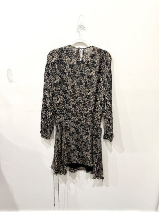 Isabel Marant Étoile Nimazu Asymmetric Floral Chiffon Mini Dress 36 FR / 4 US