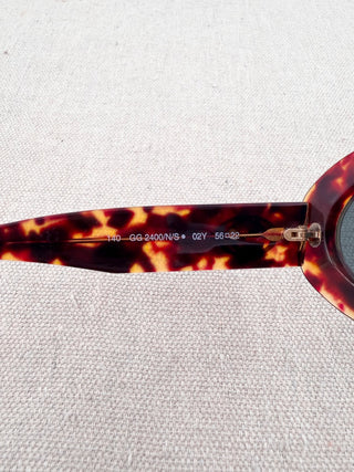 Gucci GG 2400/N/S Oval Tortoiseshell Sunglasses