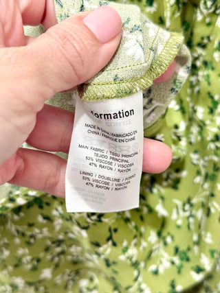 Reformation sleeveless floral mini dress, 0