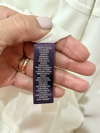 Rachel Roy Sleeveless Eyelet Insert Fit & Flare Mini Dress White Women's Size 2