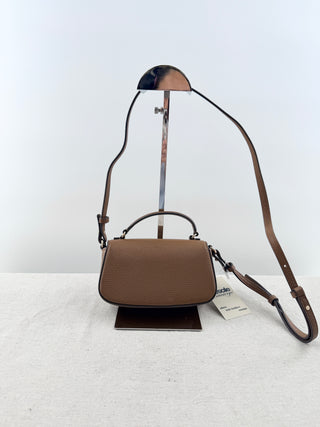 Tory Burch britten mini top handle leather bag with long strap