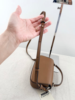 Tory Burch britten mini top handle leather bag with long strap