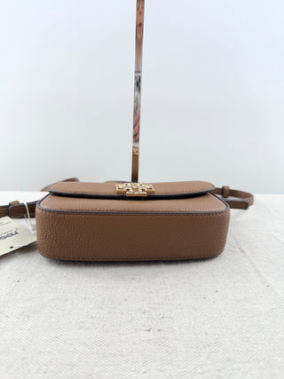 Tory Burch britten mini top handle leather bag with long strap