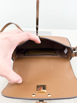 Tory Burch britten mini top handle leather bag with long strap