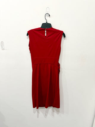 Diane von Furstenberg Agata Poplin Ruched Bodycon Mini Dress Red Women's Size 2