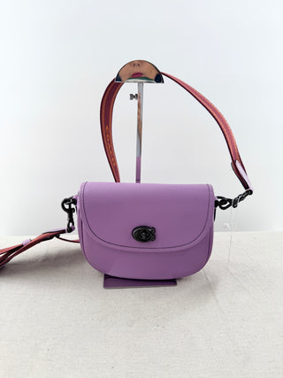 Coach willow saddle bag with long strap