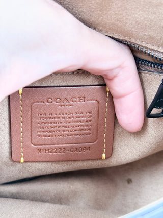 Coach willow saddle bag with long strap